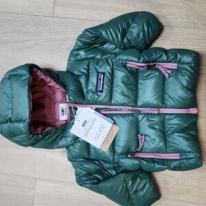 New Patagonia baby hi-loft down sweater hoody jacket